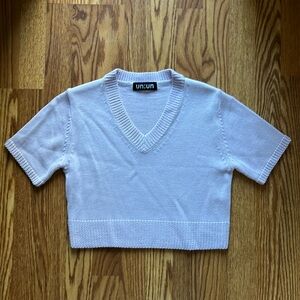 Cropped Sweater Tee